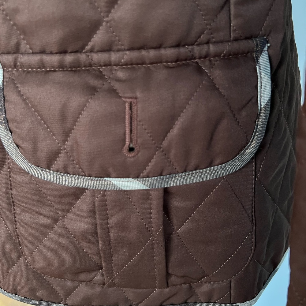 Burberry Quilted Brown Jacket w/ Buttons and Collar - Picture 8 of 8